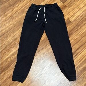 Quiksilver Black Sweatpants with White Drawstring